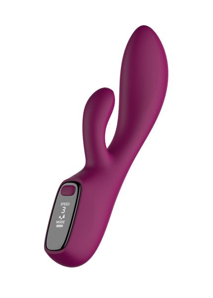 Passion Play Rabbit Vibrator with LED Screen - Purple 19.2 cm USB Rechargeable Rabbit Vibrator
