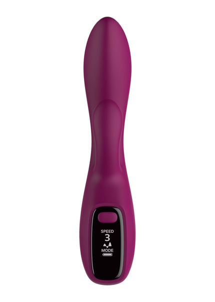 Passion Play Rabbit Vibrator with LED Screen - Purple 19.2 cm USB Rechargeable Rabbit Vibrator