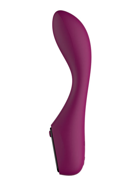 Passion Play G-Spot Vibrator with LED Screen - Purple 19.2 cm USB Rechargeable G-Spot Vibrator
