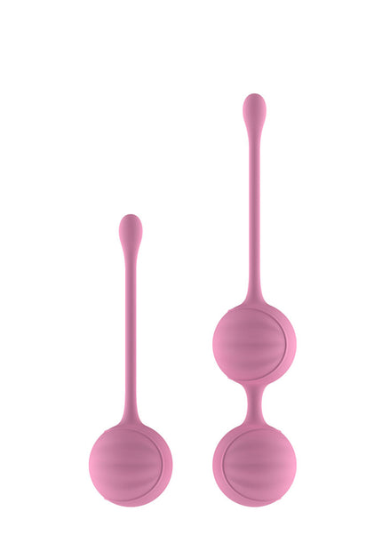 Passion Play Silicone Kegel Ball Set - Pink Kegel Balls - Set of 2 Items