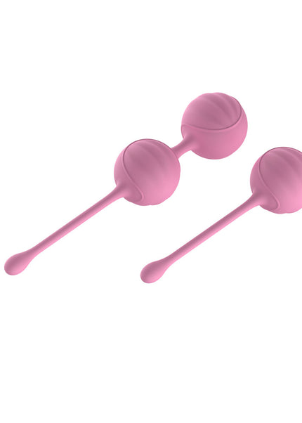 Passion Play Silicone Kegel Ball Set - Pink Kegel Balls - Set of 2 Items