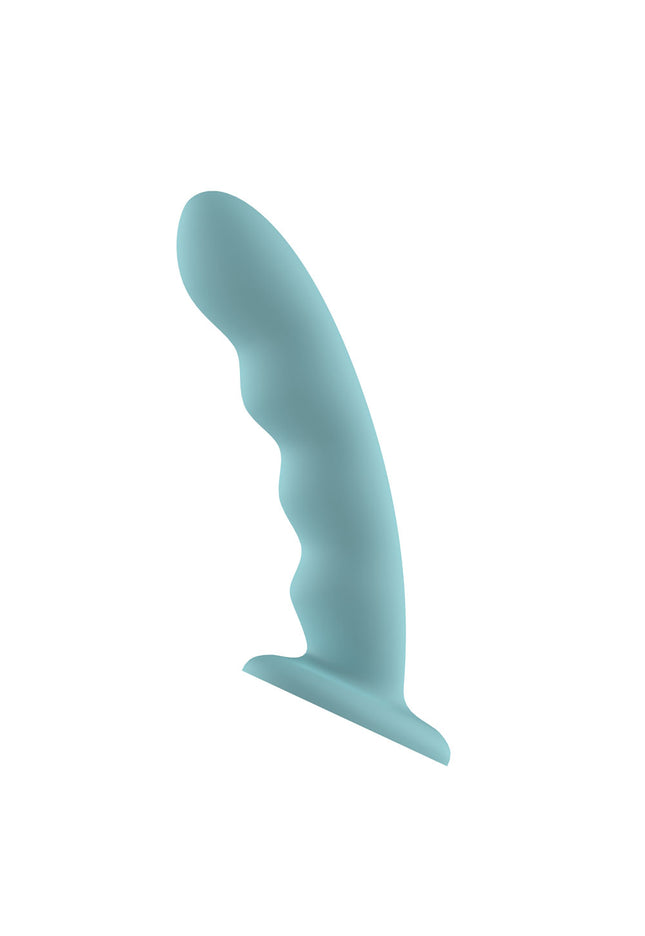 Passion Play Liquid Silicone Wavy Dildo - Blue - Blue 20.9 cm Dildo