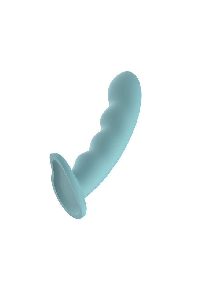 Passion Play Liquid Silicone Wavy Dildo - Blue - Blue 20.9 cm Dildo
