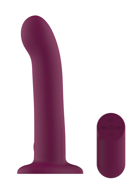Passion Play Vibrating Dildo - Purple - Purple 18.2 cm USB Rechargeable Vibrating Dildo with Wireless Remote
