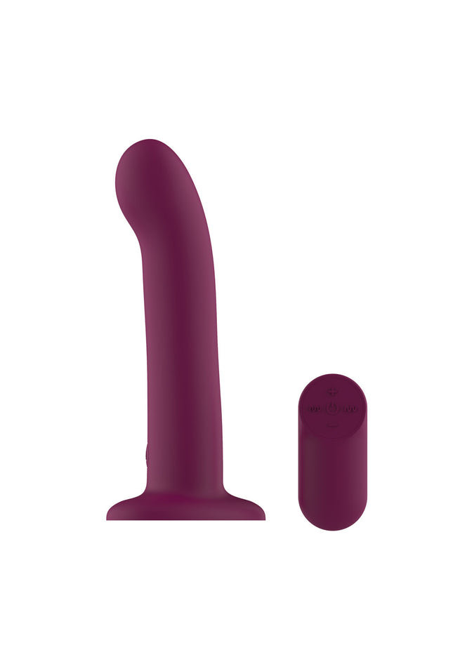 Passion Play Vibrating Dildo - Purple - Purple 18.2 cm USB Rechargeable Vibrating Dildo with Wireless Remote