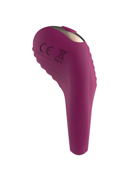 Passion Play Silicone Vibrating Cockring - Purple USB Rechargeable Penis Ring