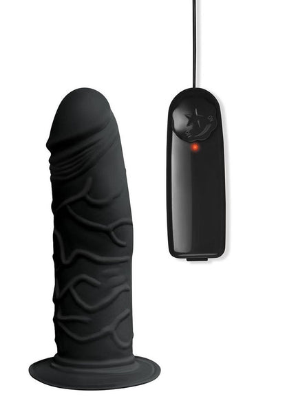 Whipsmart Inflatable Vibrating Love Seat - Black Inflatable Cushion with 6'' Vibrating Dong