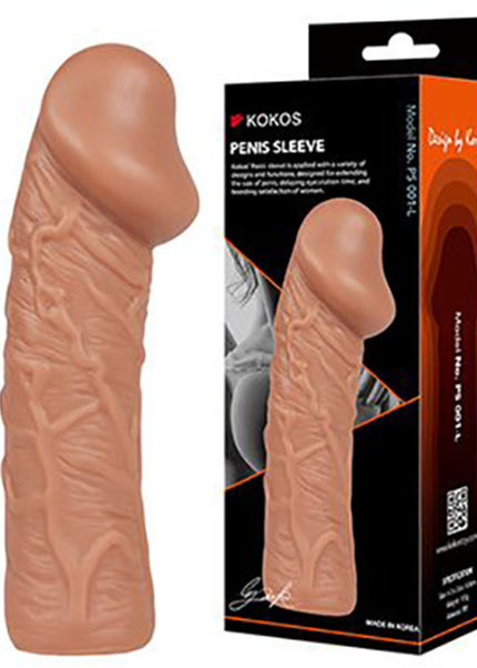Kokos Penis Sleeve 1 - Flesh Large Penis Extension Sleeve