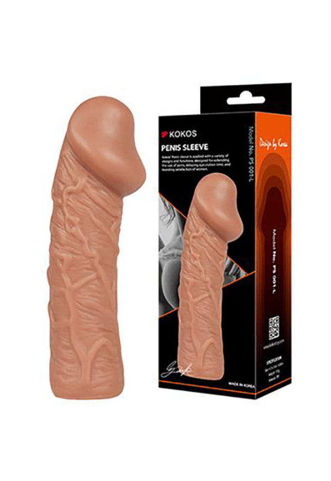 Kokos Penis Sleeve 1 - Flesh Large Penis Extension Sleeve