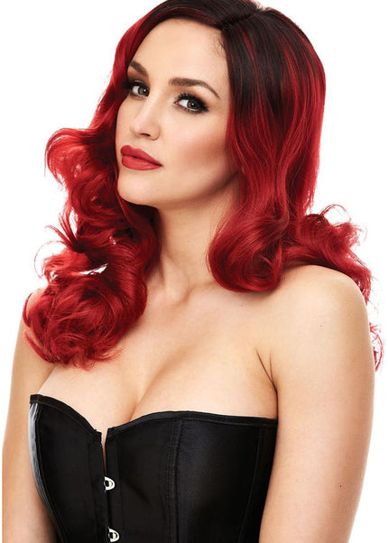 PLEASURE WIGS Candice - Red/Black - Red/Black Wig