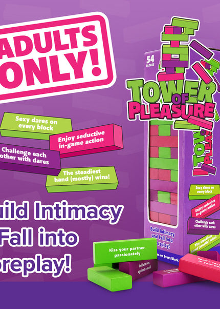 Tower of Pleasure - Couples Tumbling Tower Game