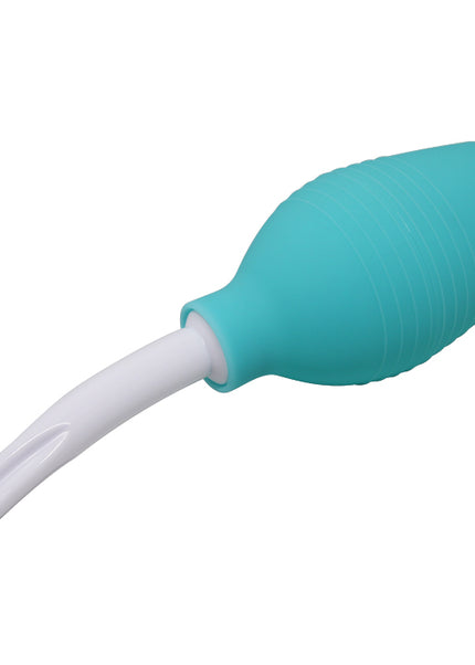 MR PLAY Anal Douche - Aqua/White Unisex Douche - 310 ml Capacity