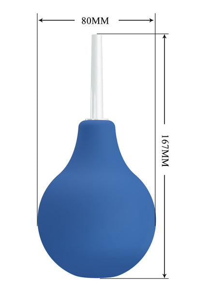 MR PLAY Anal Douche - Blue - Blue Unisex Douche - 224 ml Capacity