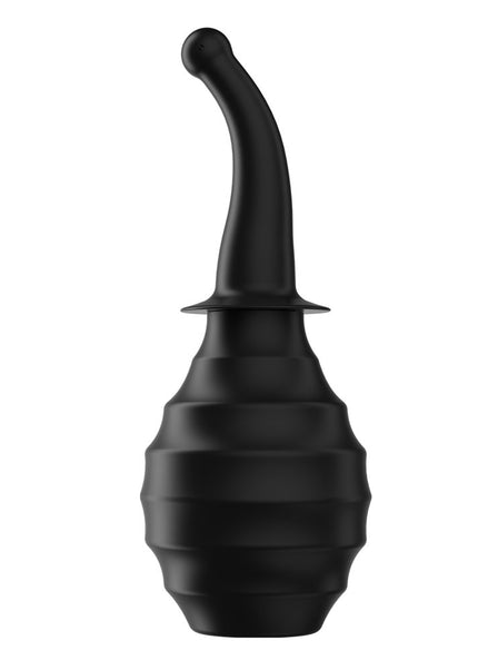 MR PLAY Anal Douche M6 - Black - Black Unisex Douche - 330 ml Capacity