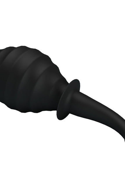 MR PLAY Anal Douche M6 - Black - Black Unisex Douche - 330 ml Capacity