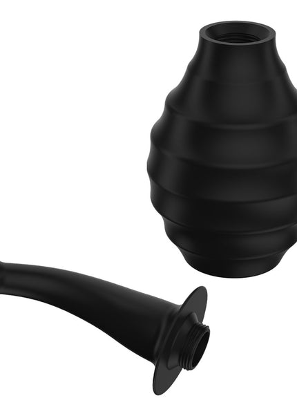 MR PLAY Anal Douche M6 - Black - Black Unisex Douche - 330 ml Capacity