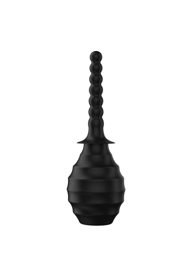 MR PLAY Anal Douche M7 - Black - Black Unisex Douche - 330 ml Capacity