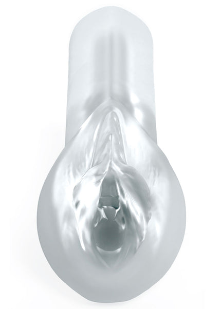 Pipedream Extreme Toyz Self Lubricating Sorority Snatch - Clear - Clear Vagina Stroker