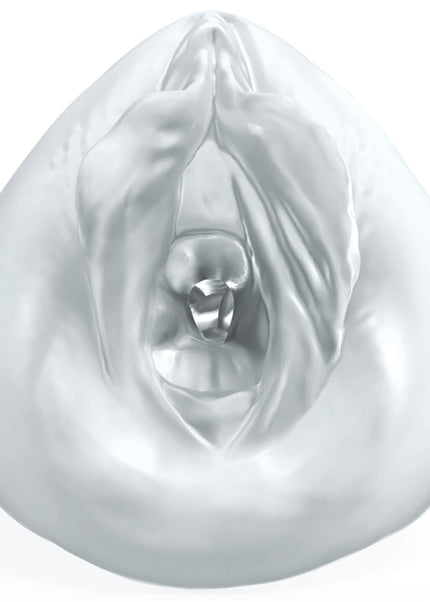 Pipedream Extreme Toyz Self Lubricating Sorority Snatch - Clear - Clear Vagina Stroker