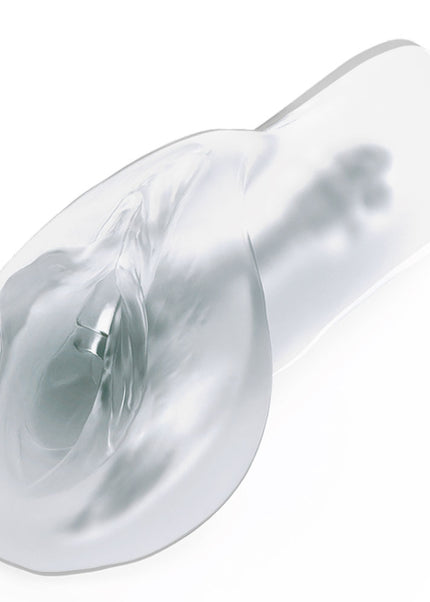 Pipedream Extreme Toyz Self Lubricating Sorority Snatch - Clear - Clear Vagina Stroker