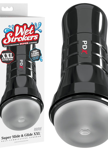 PDX Wet Pussies - Super Slide & Glide XXL - Clear Stroker
