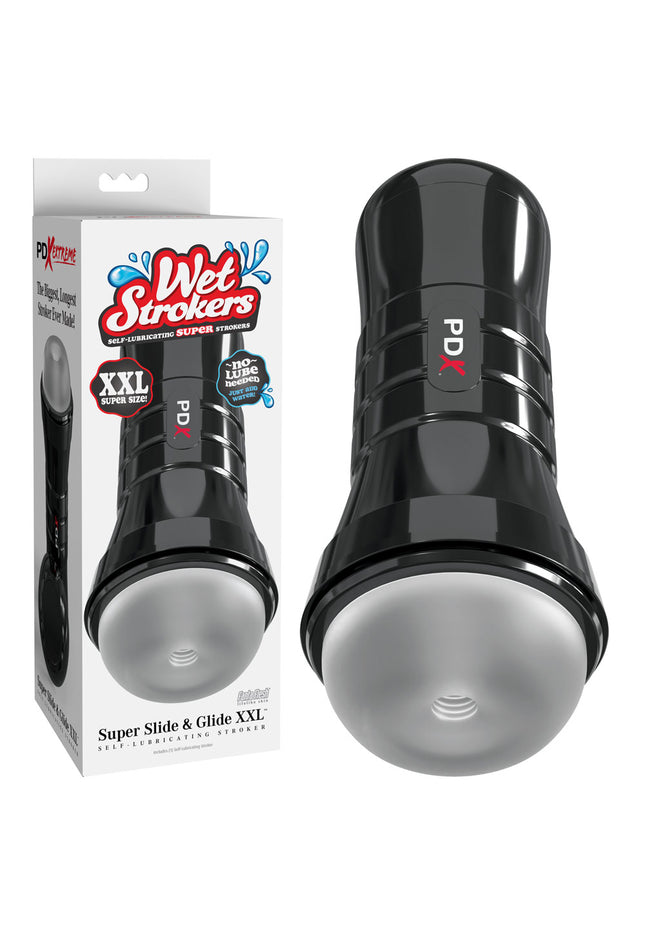 PDX Wet Pussies - Super Slide & Glide XXL - Clear Stroker
