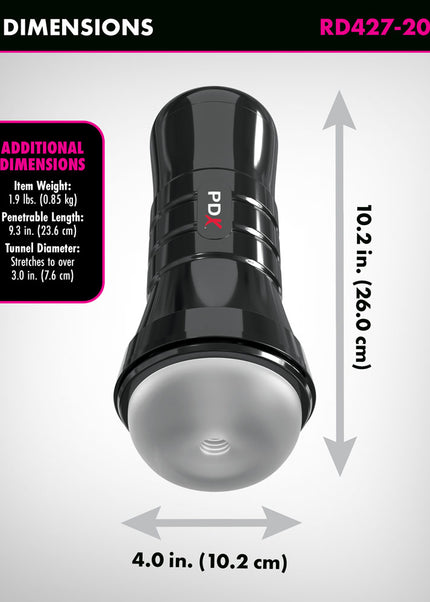 PDX Wet Pussies - Super Slide & Glide XXL - Clear Stroker