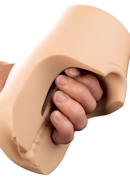 PDX Plus Pussy Pounder Squeeze Stroker - Flesh - Flesh Vagina Stroker