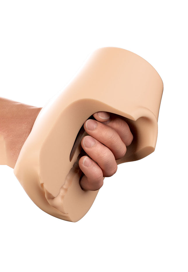 PDX Plus Pussy Pounder Squeeze Stroker - Flesh - Flesh Vagina Stroker