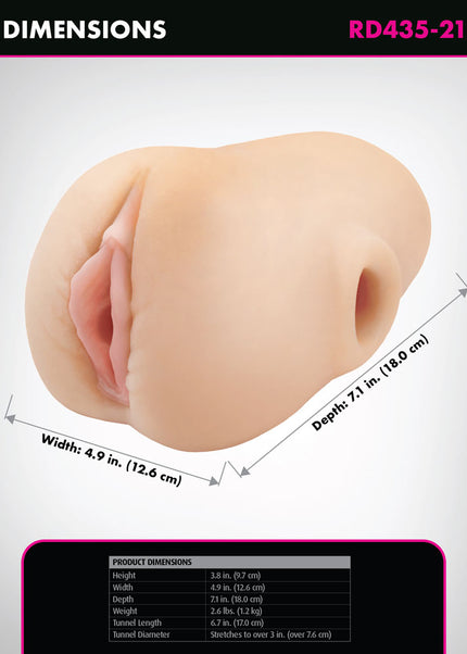 PDX Plus Pussy Pounder Squeeze Stroker - Flesh - Flesh Vagina Stroker