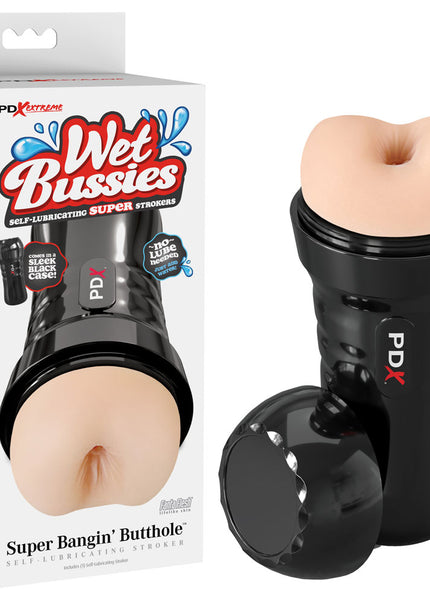 PDX Wet Bussies Super Bangin Butt - Light - Flesh Anal Stroker
