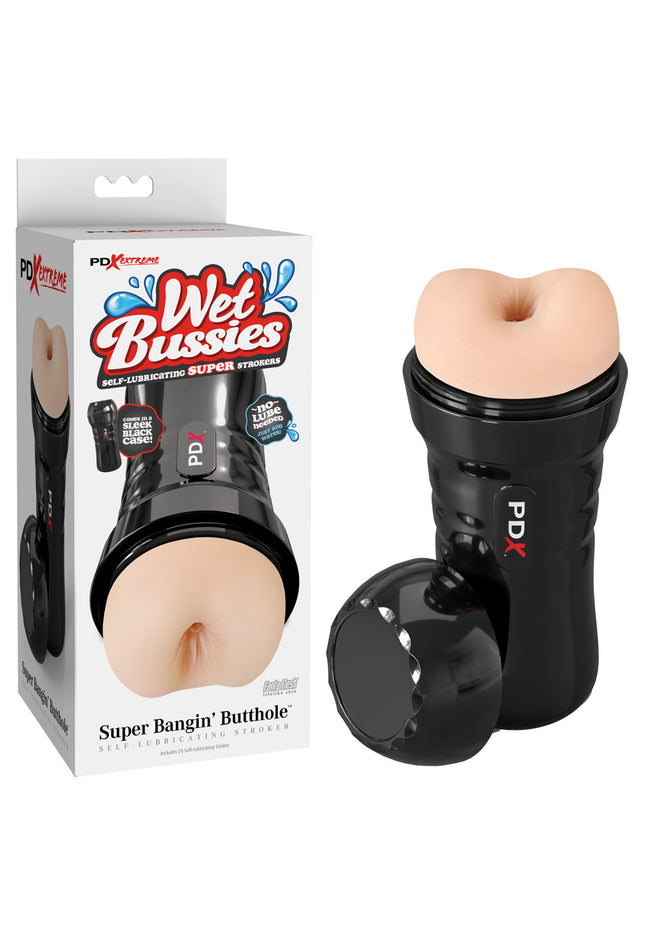 PDX Wet Bussies Super Bangin Butt - Light - Flesh Anal Stroker