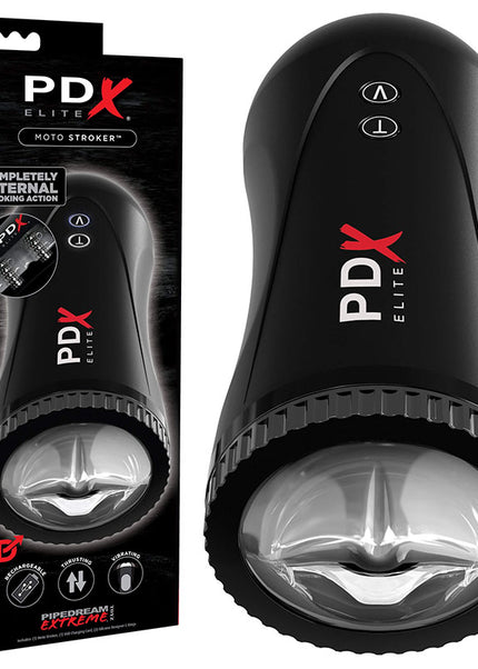 Pipedream Extreme Toyz Elite Moto Stroker - Black Powered Masturbator