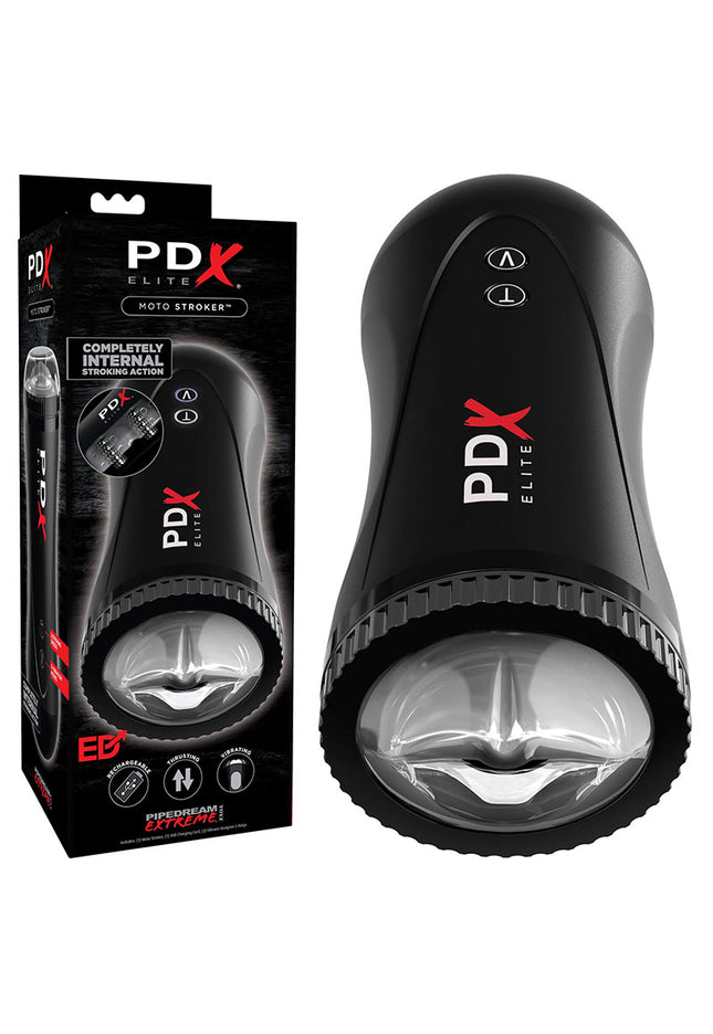 Pipedream Extreme Toyz Elite Moto Stroker - Black Powered Masturbator