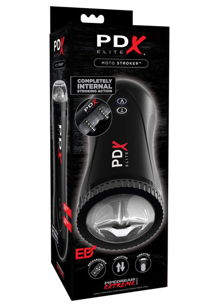 Pipedream Extreme Toyz Elite Moto Stroker - Black Powered Masturbator