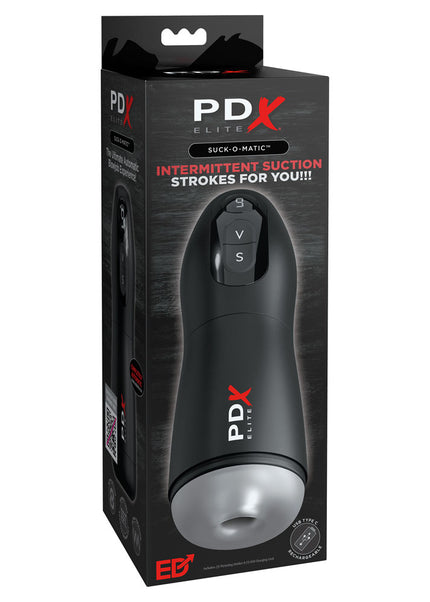 PDX Elite Suck-O-Matic - USB Rechargeable Sucking & Vibrating Masturbator
