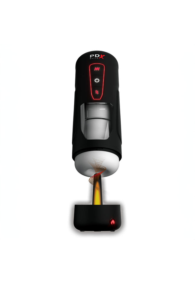 PDX Elite Milk Me Hotter - USB Rechargeable Thrusting Heating & Vibrating Auto Stroker