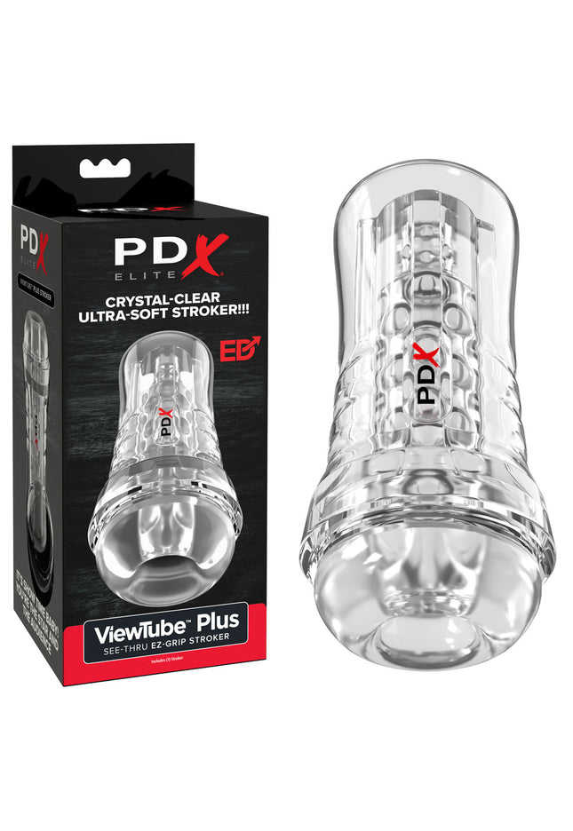 PDX Elite ViewTube EZ-Grip Stroker - Clear Stroker