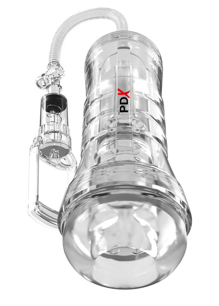 PDX Elite ViewTube Vac XXL Pump Stroker - Clear Vagina Stroker with Suction Pump