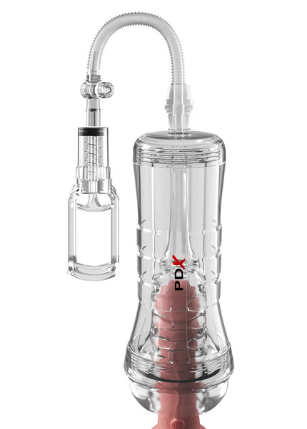 PDX Elite ViewTube Vac XXL Pump Stroker - Clear Vagina Stroker with Suction Pump