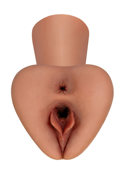 PDX Plus Pick Your Pleasure Stroker XL - Brown - Brown Vagina Stroker