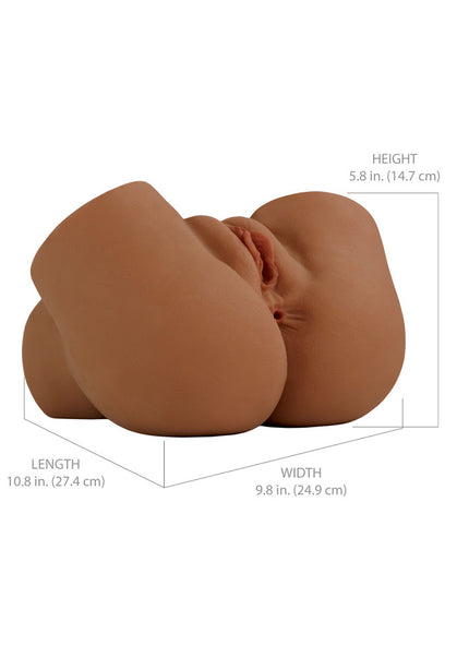 PDX Elite Back That Ass Up - Brown - Brown USB Rechargeable Auto Mega Masturbator