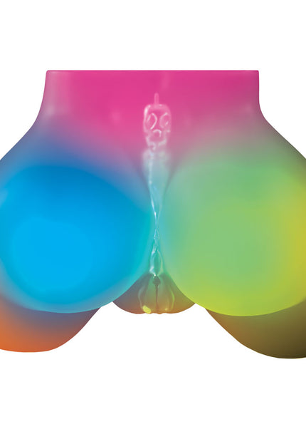 PDX Elite Go-Go Booty LED Mega Masturbator - Clear with LED Doggy-Style Masturbator