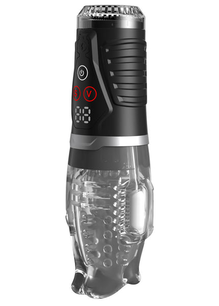 PDX Elite Ultra Milker Pro - Clear USB Rechargeable Vibrating & Sucking Auto Stroker