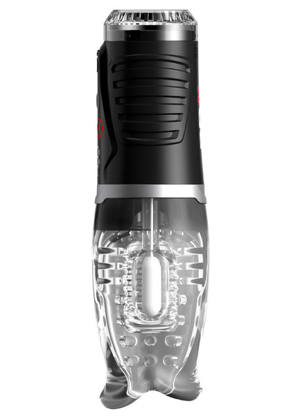 PDX Elite Ultra Milker Pro - Clear USB Rechargeable Vibrating & Sucking Auto Stroker