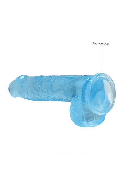REALROCK 6'' Realistic Dildo With Balls - Blue 15.2 cm Dong