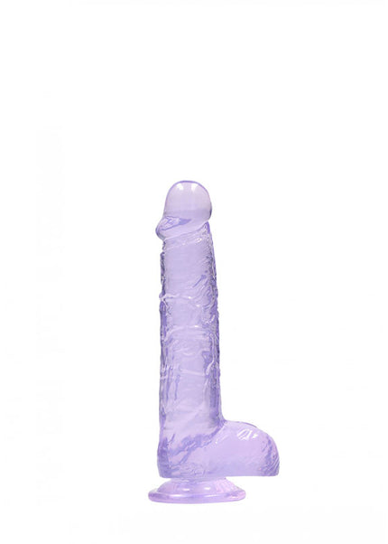 REALROCK 6'' Realistic Dildo With Balls - Purple 15.2 cm Dong