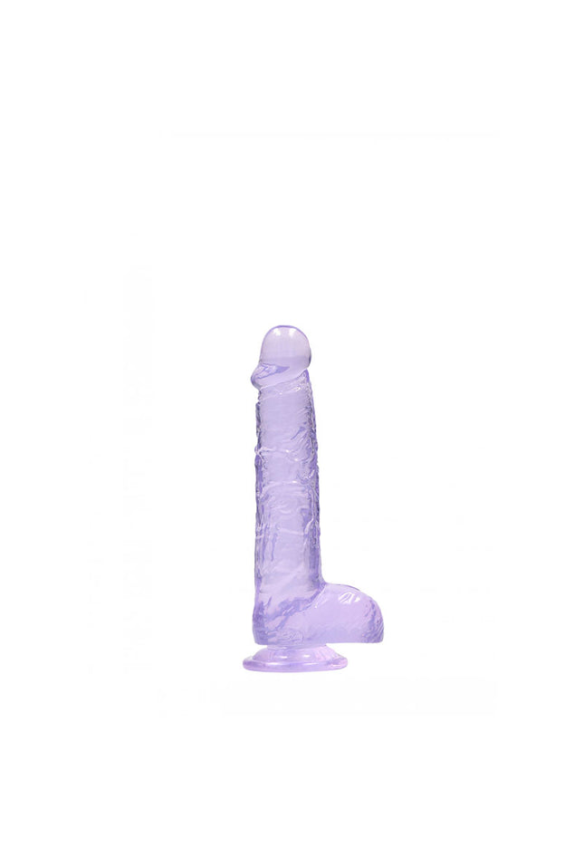 REALROCK 6'' Realistic Dildo With Balls - Purple 15.2 cm Dong