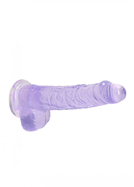 REALROCK 6'' Realistic Dildo With Balls - Purple 15.2 cm Dong