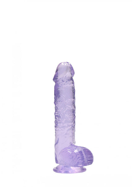 REALROCK 6'' Realistic Dildo With Balls - Purple 15.2 cm Dong